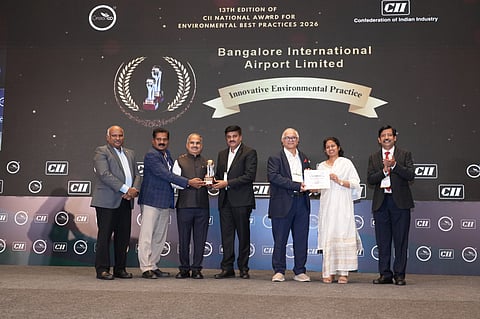 Kempegowda International Airport (KIAL) was presented with the CII GreenCo Award for effective waste recycling at the Waste and Resource Management Summit 2026.