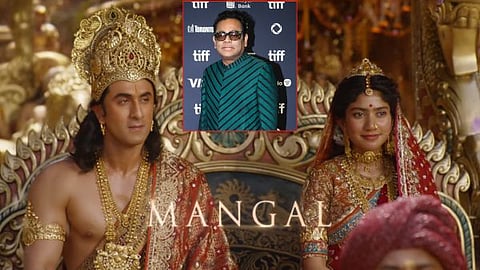 Music director A.R. Rahman amidst the controversy surrounding a song from the 'Ramayana' movie.