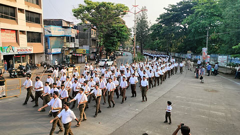ಬೆಳಗಾವಿ ನಗರದಲ್ಲಿ ನಡೆದ ಆರ್ ಎಸ್ ಎಸ್ ಪಥ ಸಂಚಲನ