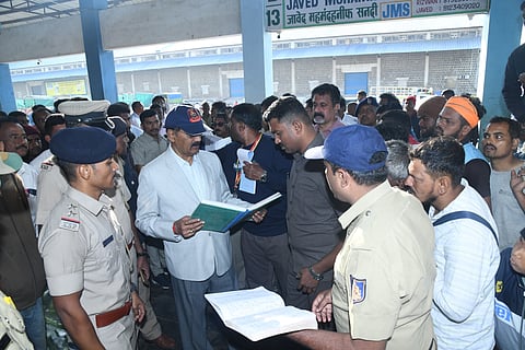 Deputy lokayuth visit belagavi apmc
