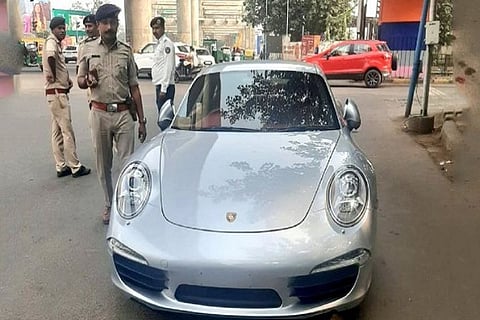 porshe car fined 27 lakh 8 JAN 20