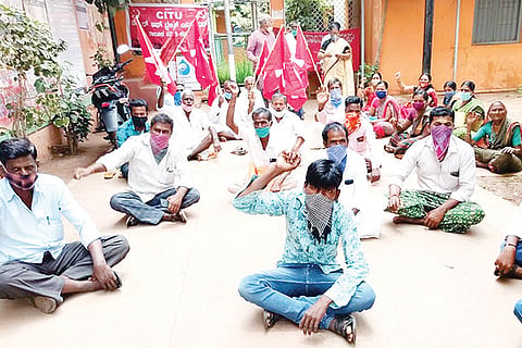 230720 Koppal Karnataka Farmers Union Protest