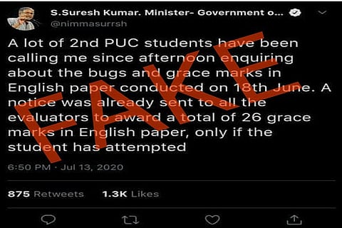 FACT CHECK S suresh kumar Tweet