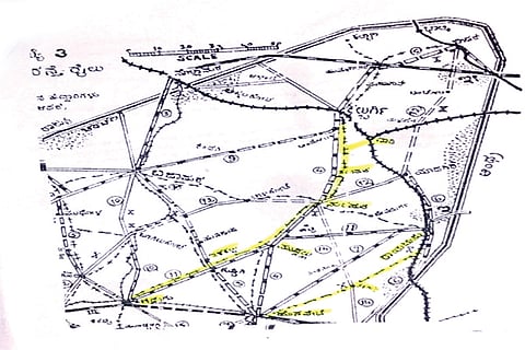 GADAG-WADI RAILWAY YOJANE MAP
