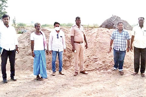 071120 Devadurga Krishna River Illigal Sand Stock
