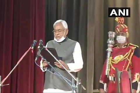 nitish kumar oath taking