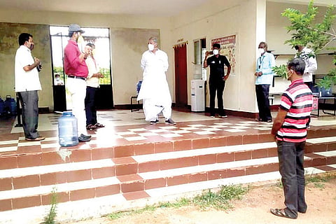 2505 MLA Bayyapura Visit Hanumasagara CCC