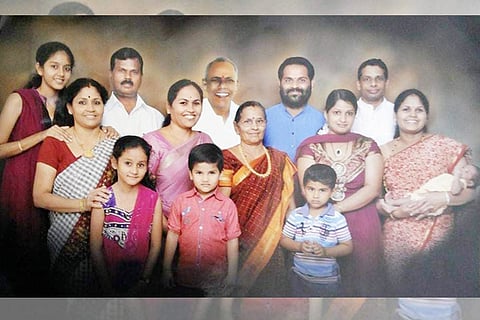 Shobha karandlaje Family Photo
