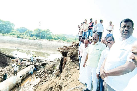 110322 Koppal Tungabhadra Left Bank Canal Repair Works