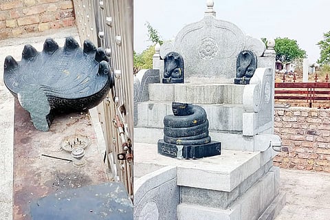 160422 Mudgal Subramanya Swami Naga Statue Damage