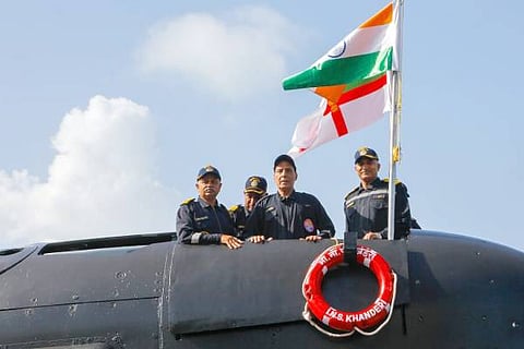 Defense Minister Rajnath Singh Navigation in-karawara