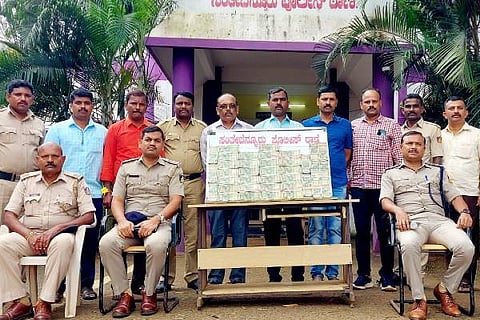 Channagiri, fake gold coin, accused arrested