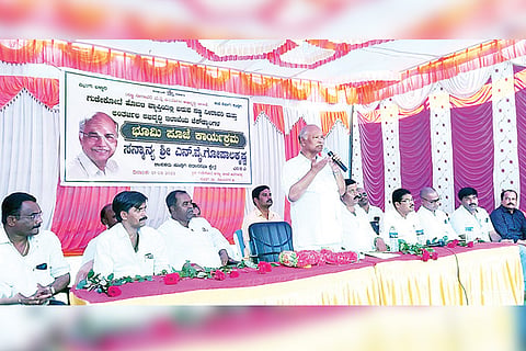 020922 Gudekote Bhumi Puja for construction of check dam