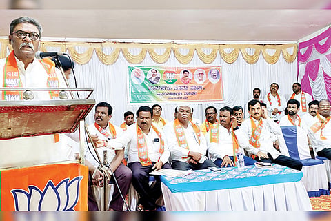 101022 Huvinahadagali Jana Sankalpayatra pre-meeting