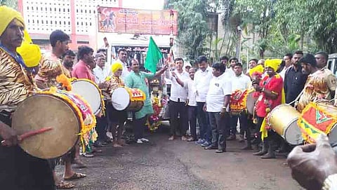 Kitturu Chennamma Jyoti Yatre Welcome photo