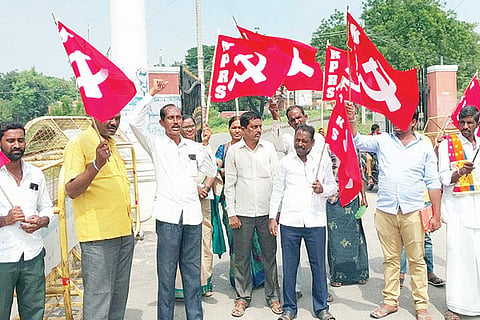 021122 Raichur Karnataka Provincial Farmers Association protest