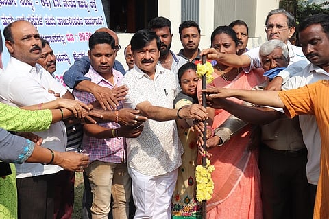 MLA Ramdas drive for road development work