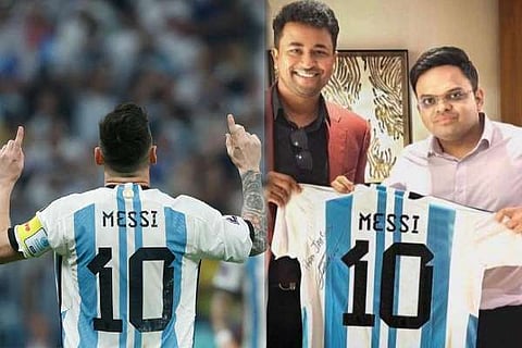 Jai Shah’s recognition of Argentina’s star player Messi’s jersey