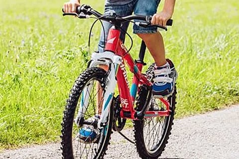 Boy Cycling