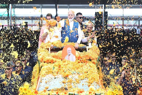 Pm Modi road show
