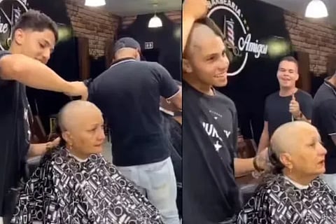 Barber shaves
