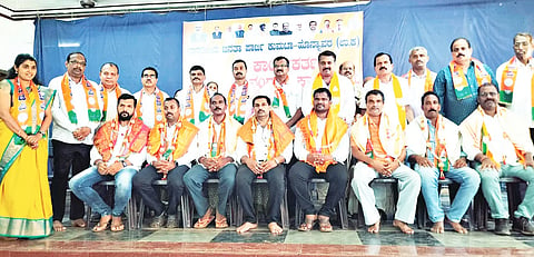 BJP workers abinandane in kumta