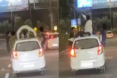 push ups on car