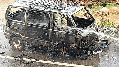 Car burning
