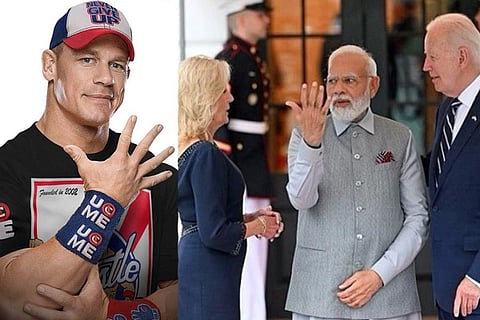 Jhon Cena PM Modi