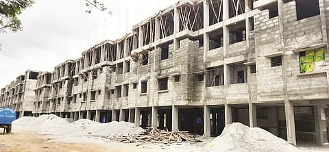 Construction of houses for civic workers in Mysore