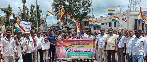 JAIN MUNI PROTEST