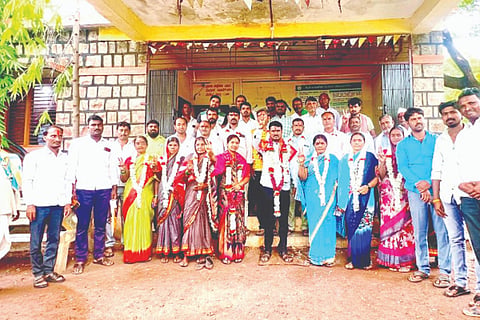 Kavita is the president and Dalvai is the vice president of Kambagi Gram Pt