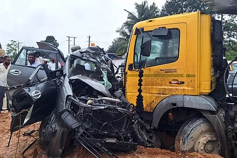 Tipper Car accident