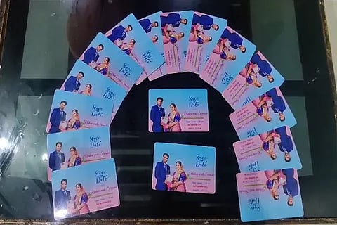ATM size wedding card andhra