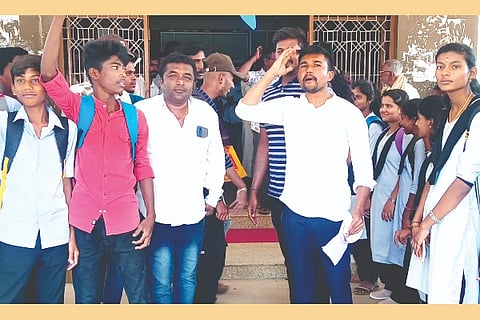 Channagiri, protest,
