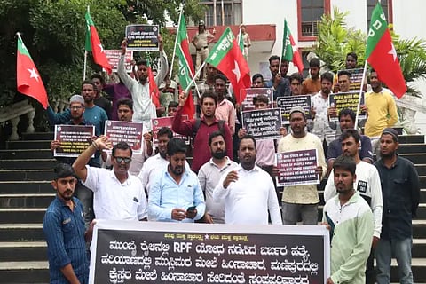 SDPI protests against BJP, Sangh Parivar