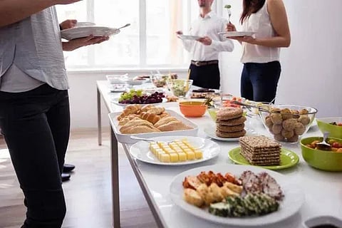Standing While Eating
