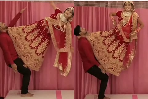 The photoshoot video of the new bride and groom has gone viral
