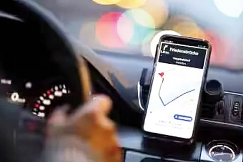 Car route map