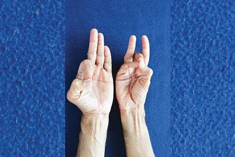 Merudanda mudra