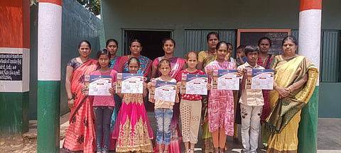 Prize for Karpanahalli school students