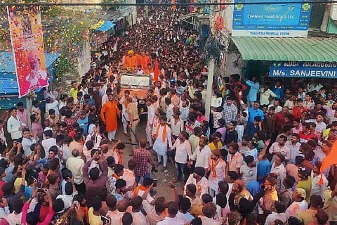 MLA Basana Gowda Patil Yatna, Sanatana Dharma, Creation of God, Sindagi, Ganesha Visarjana March,