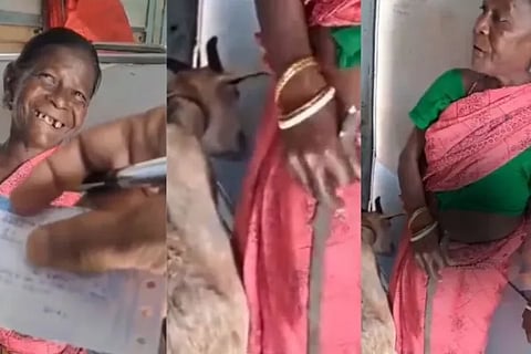 Woman Takes Train Ticket For Goat