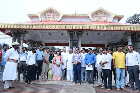 Preparations were made in full swing in Bhagamandal and Talakaveri sacred area