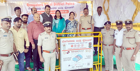 300 barricades for Hoskote station