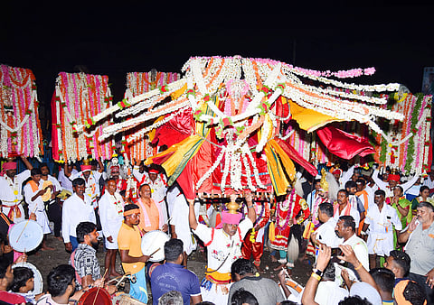 Festival of God in Holalu village mandya