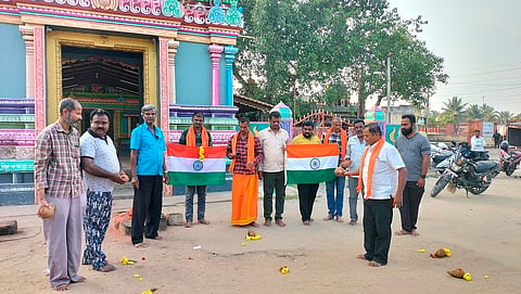 Special Pooje by BJP workers mandya
