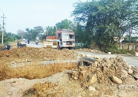 Haveri Road work