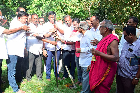 MLA Ravikumar drive for development work mandya