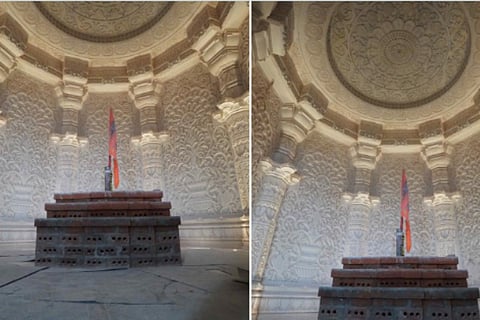Ram Janmabhoomi Trust releases pics showing carvings inside Ayodhyas Temple